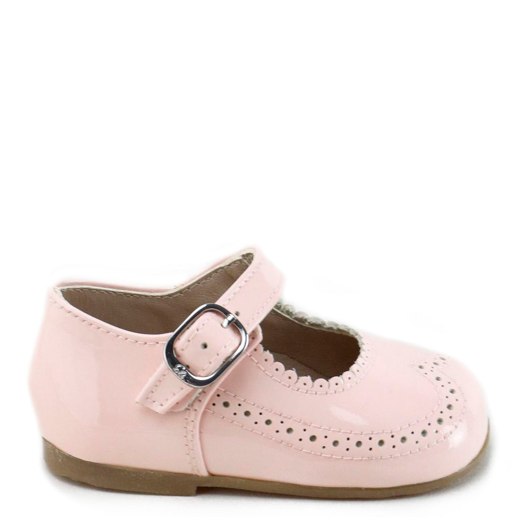 Papanatas Baby Pink Patent Wingtip Baby Shoe-Tassel Children Shoes