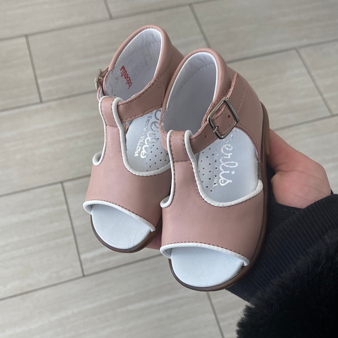 Beberlis Rose T Strap Baby Sandal-Tassel Children Shoes