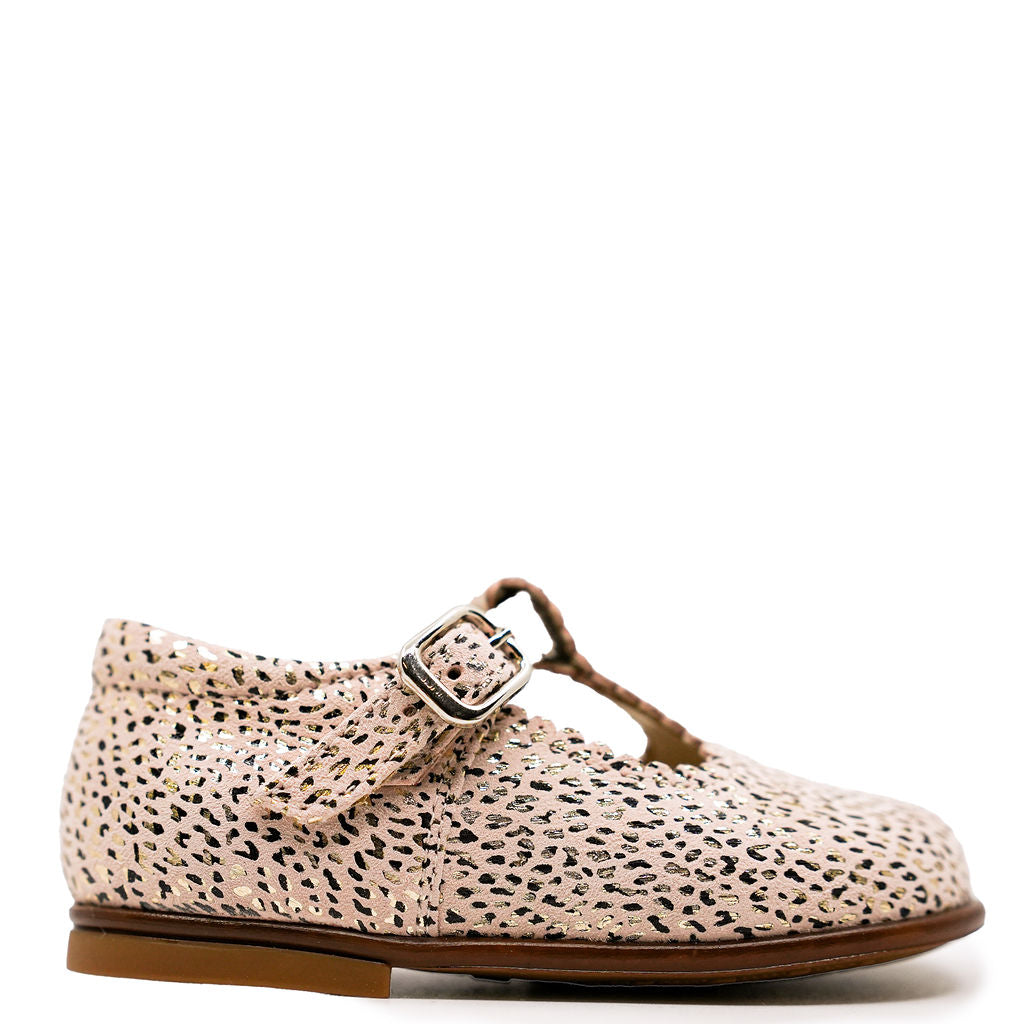 Beberlis Nude Leopard Baby Shoe-Tassel Children Shoes