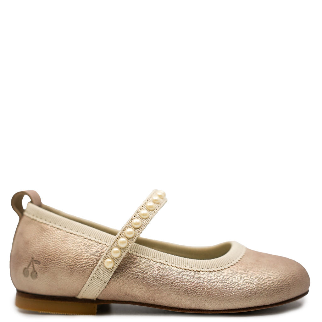 Bonpoint Pearl Elastic Mary Jane-Tassel Children Shoes