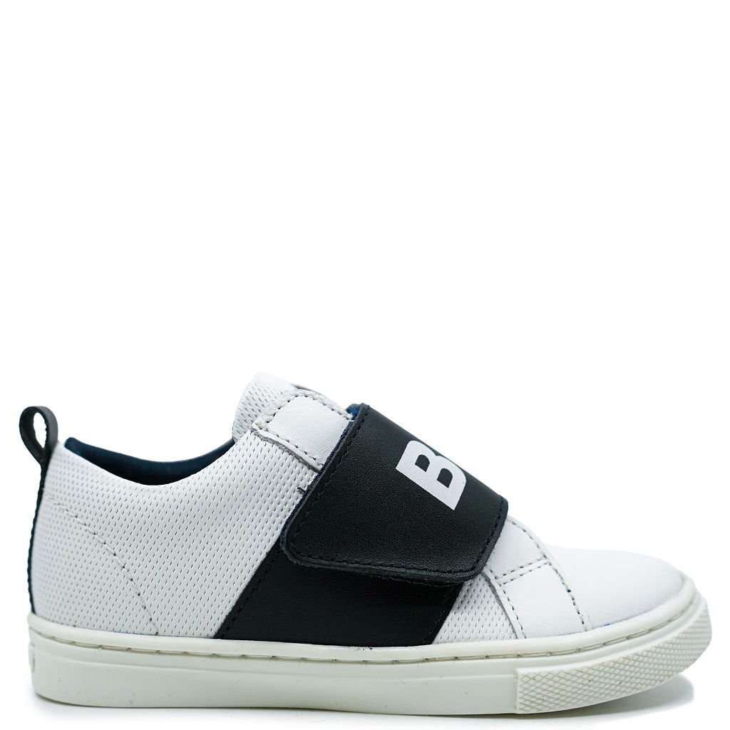 Hugo Boss Navy and White Velcro Baby Sneaker-Tassel Children Shoes