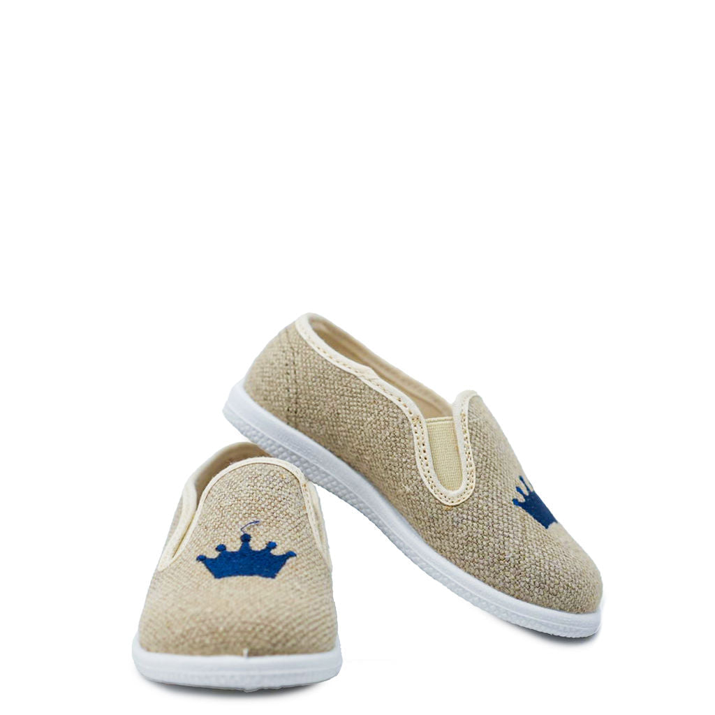 Pepe Sand Crown Slip On Shoe-Tassel Children Shoes
