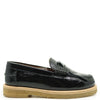 Pepe Black Patent Fringe Loafer-Tassel Children Shoes
