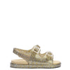Mini Melissa Gold Glitter Jelly Sandal-Tassel Children Shoes