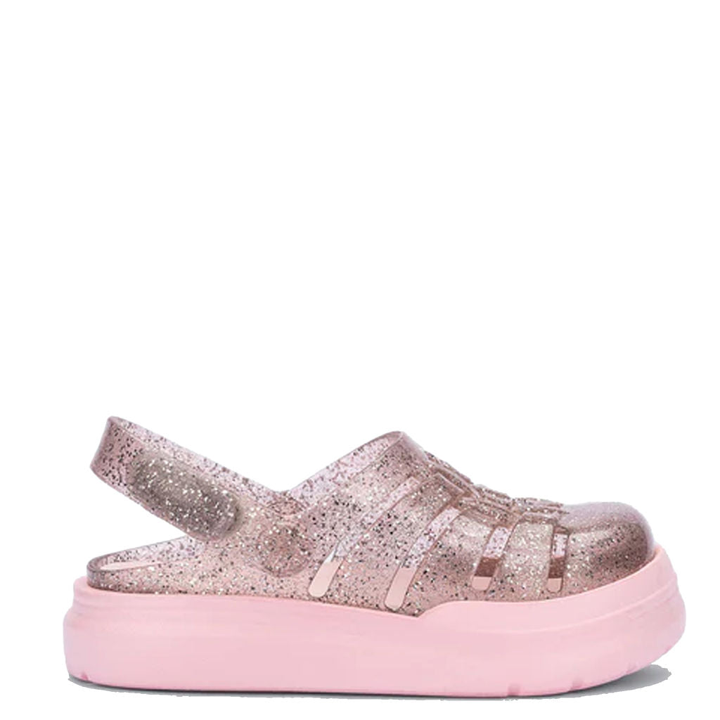 Mini Melissa Pink Glitter Gladiator Strap Sandal-Tassel Children Shoes