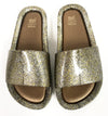 Melissa Mixed Gold Glitter Beach Slide-Tassel Children Shoes