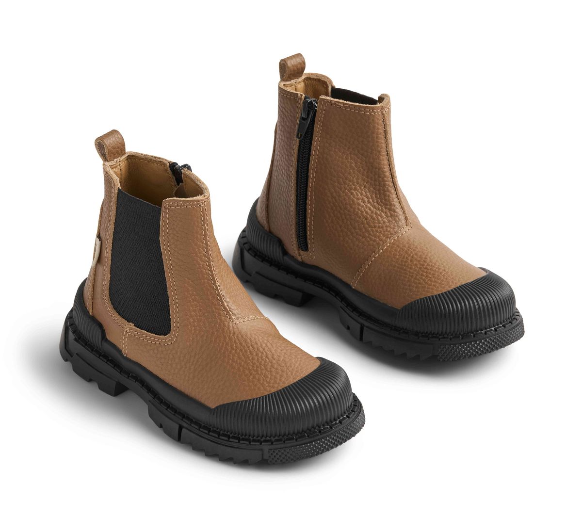 Wheat Luggage Captoe Boot-Tassel Children Shoes