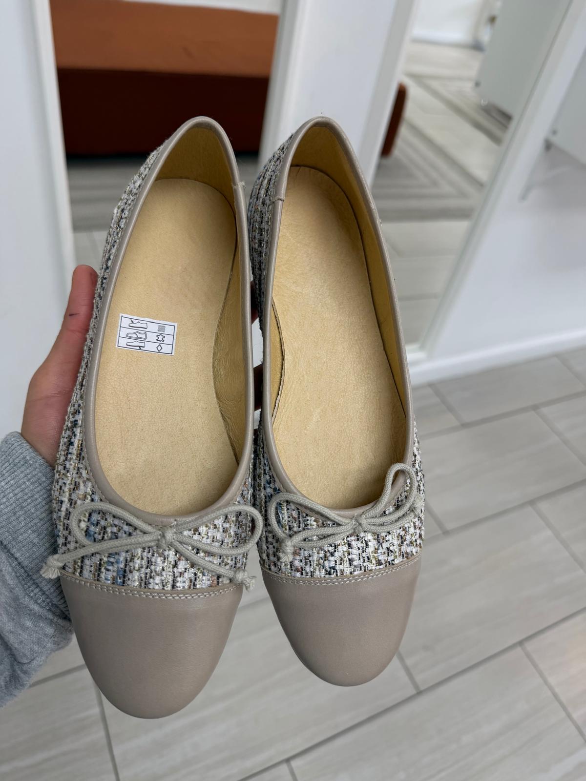 Spain+Co Chanel Tweed Ballet Flat-Tassel Children Shoes