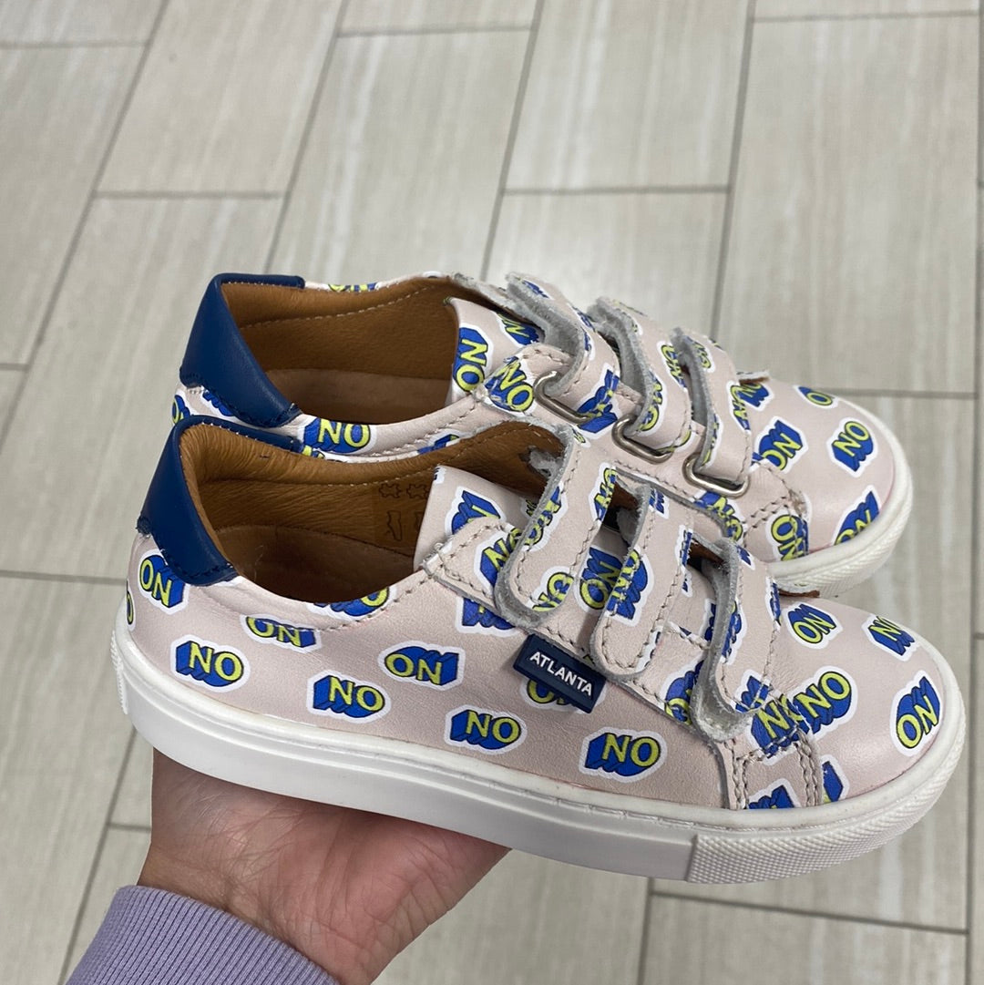 Atlanta Mocassin Sand Printed Velcro Sneaker-Tassel Children Shoes