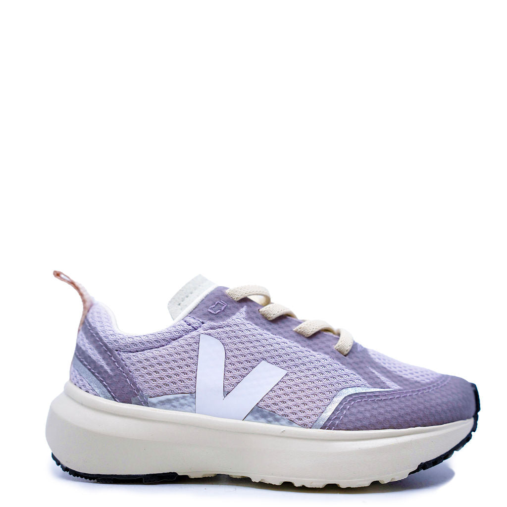 Veja Parme White Sneaker-Tassel Children Shoes