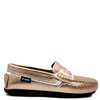 Atlanta Mocassin Rose Gold and White Penny Loafer-Tassel Children Shoes