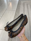 Papanatas Leopard Bow Ballet Flat-Tassel Children Shoes