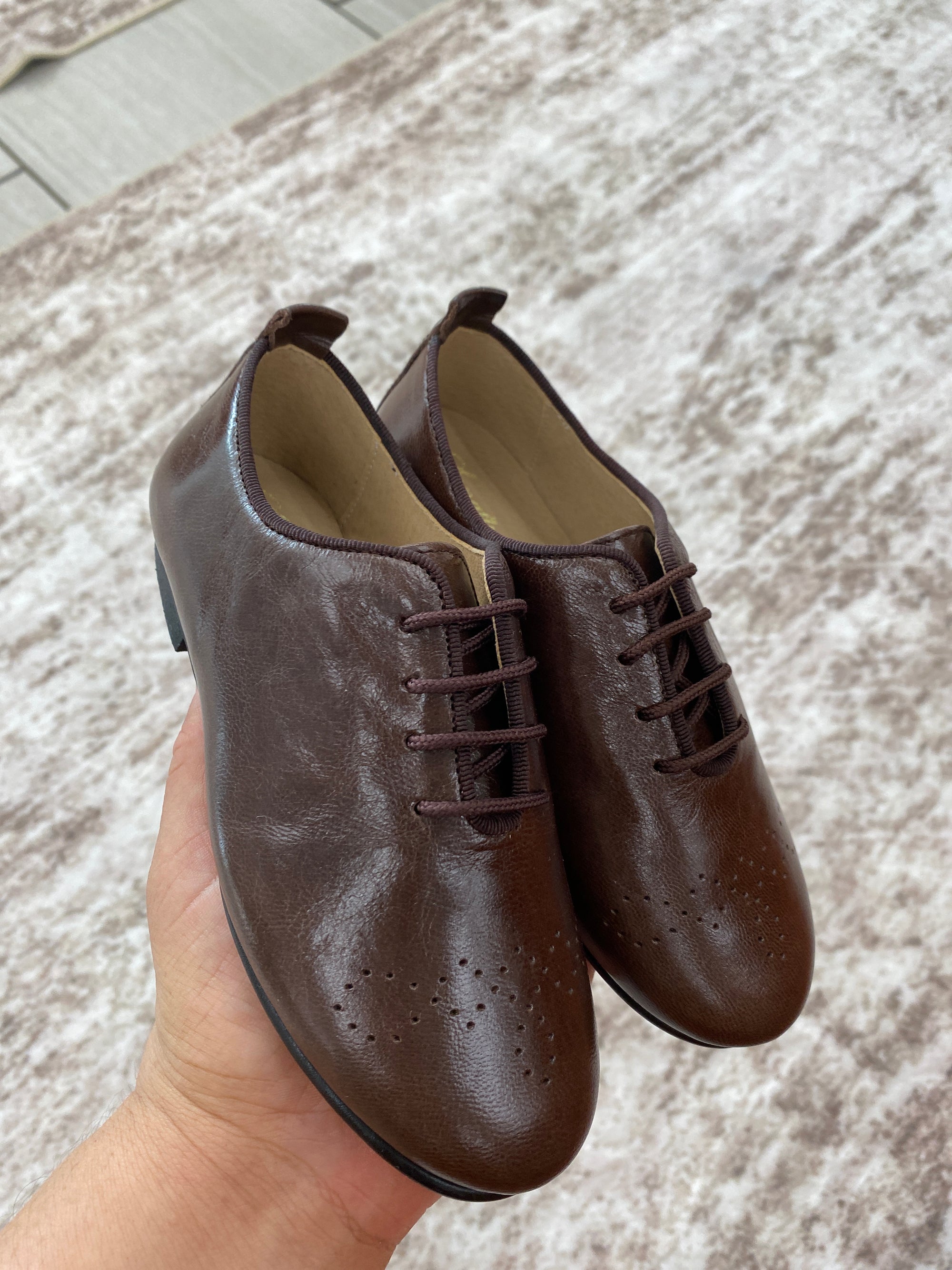 Sonatina Vintage Brown Oxford-Tassel Children Shoes