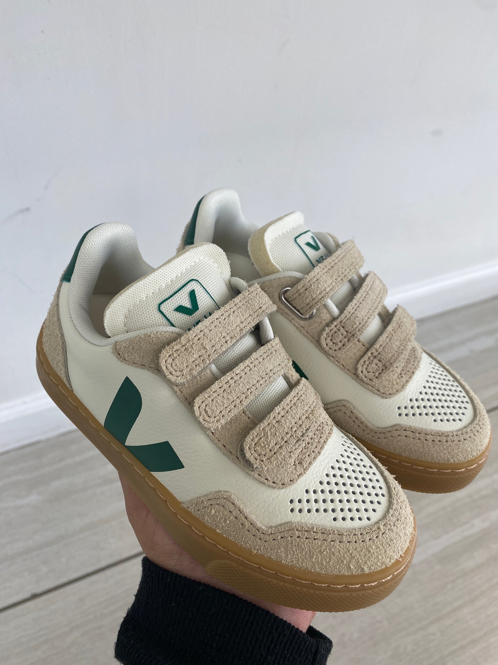 Veja Golf Almond Velcro Sneaker-Tassel Children Shoes