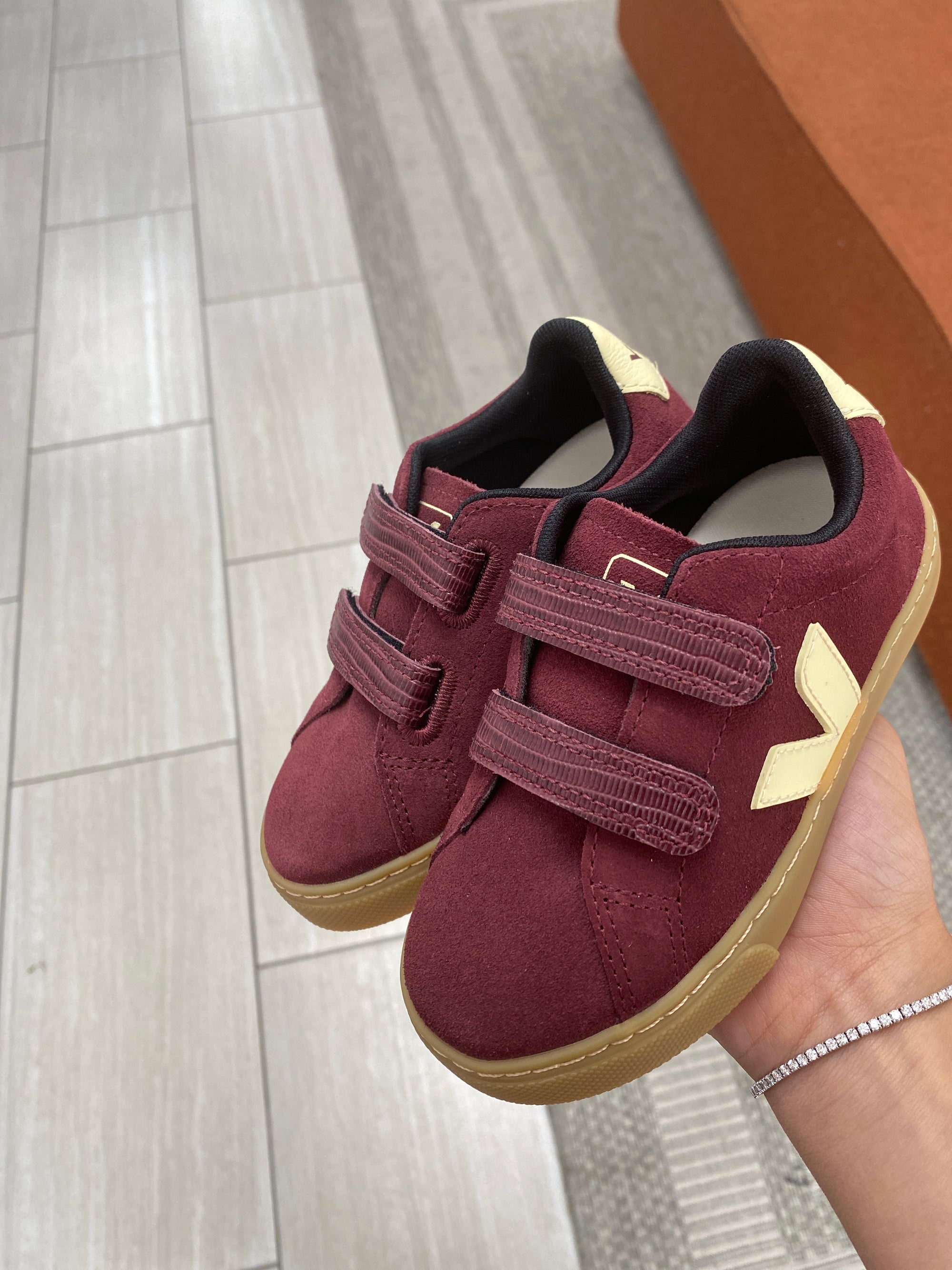 Veja Amarite Sun Velcro Sneaker-Tassel Children Shoes