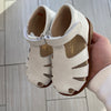 Beberlis Denver White Closed Toe Baby Sandal-Tassel Children Shoes