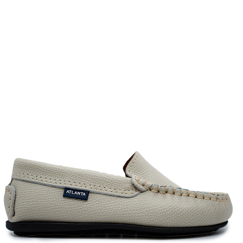 Atlanta Mocassin Sand Pebbled Loafer-Tassel Children Shoes