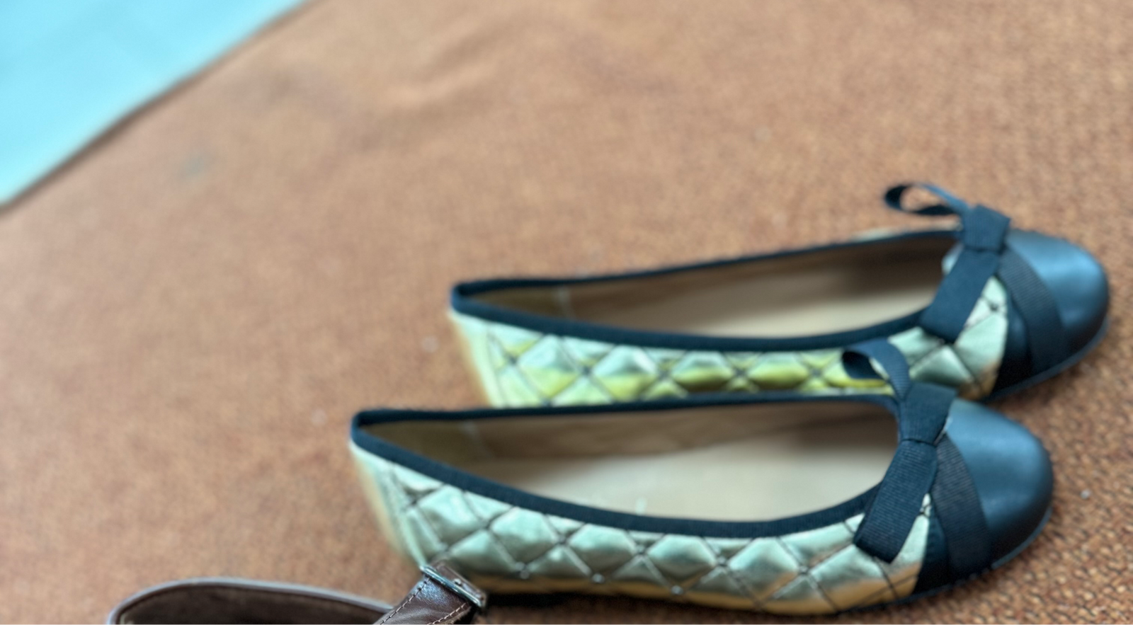 Papanatas Black and Gold Studded Captoe Flat-Tassel Children Shoes