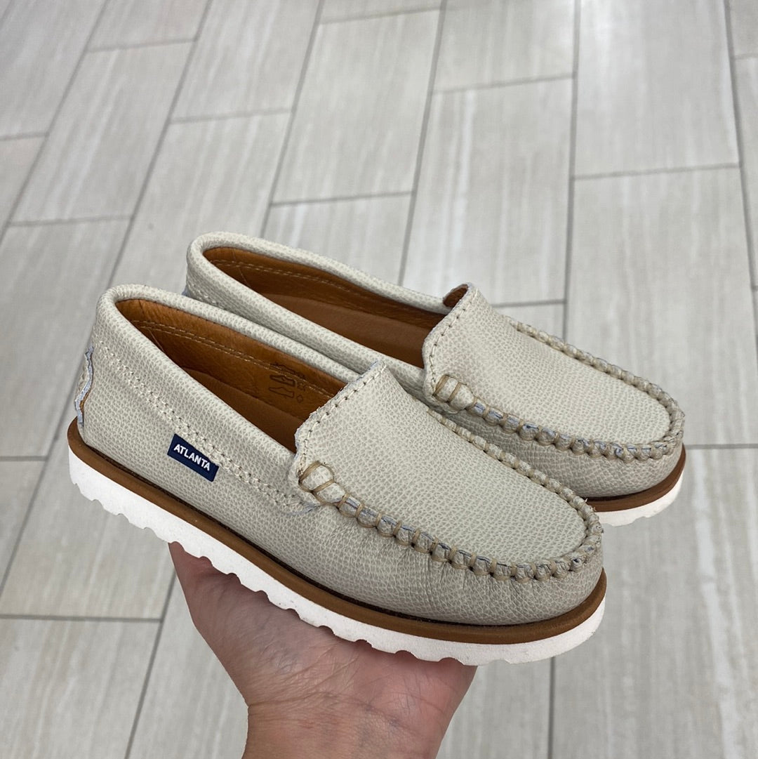 Atlanta Mocassin Sand Pebbled Boat Shoe-Tassel Children Shoes