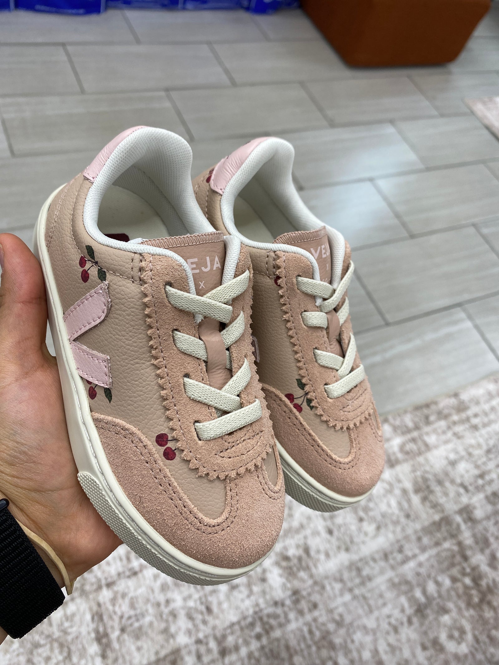 Veja x Konges Cherry Petale Elastic Sneaker-Tassel Children Shoes