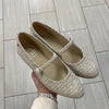 Manuela Taupe Textile Mary Jane-Tassel Children Shoes