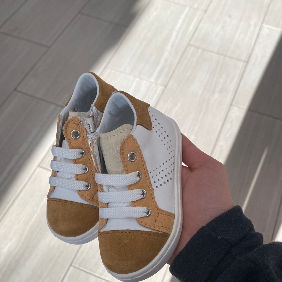 Beberlis Apricot White Baby Sneaker-Tassel Children Shoes