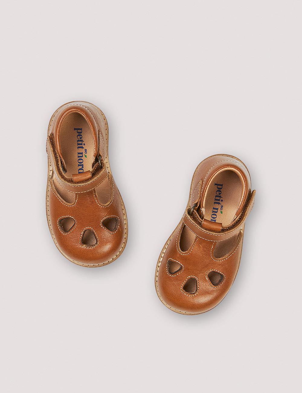 Petit Nord Cognac Cutout Baby Sandal-Tassel Children Shoes
