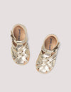 Petit Nord Gold Closed Toe Baby Sandal-Tassel Children Shoes