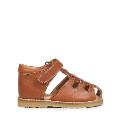 Petit Nord Cognac Closed Toe Baby Sandal-Tassel Children Shoes