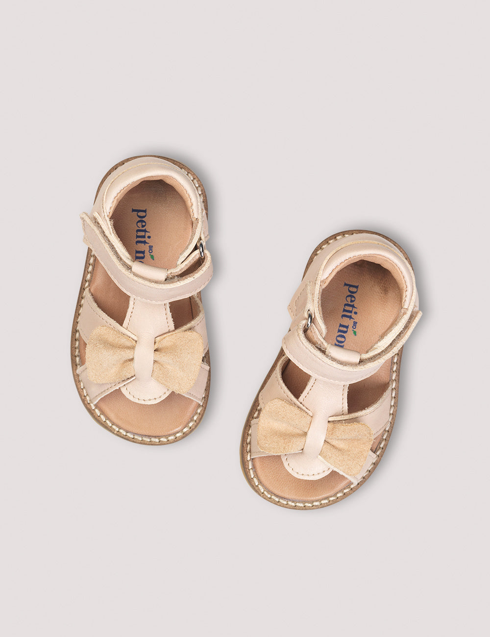 Petit Nord Cream Bow Baby Sandal-Tassel Children Shoes