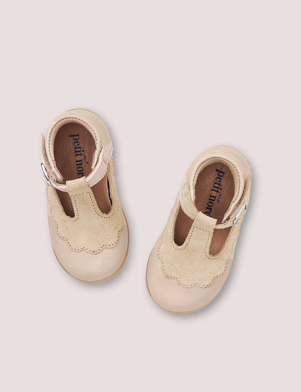 Petit Nord Cream Scalloped Baby Shoe-Tassel Children Shoes