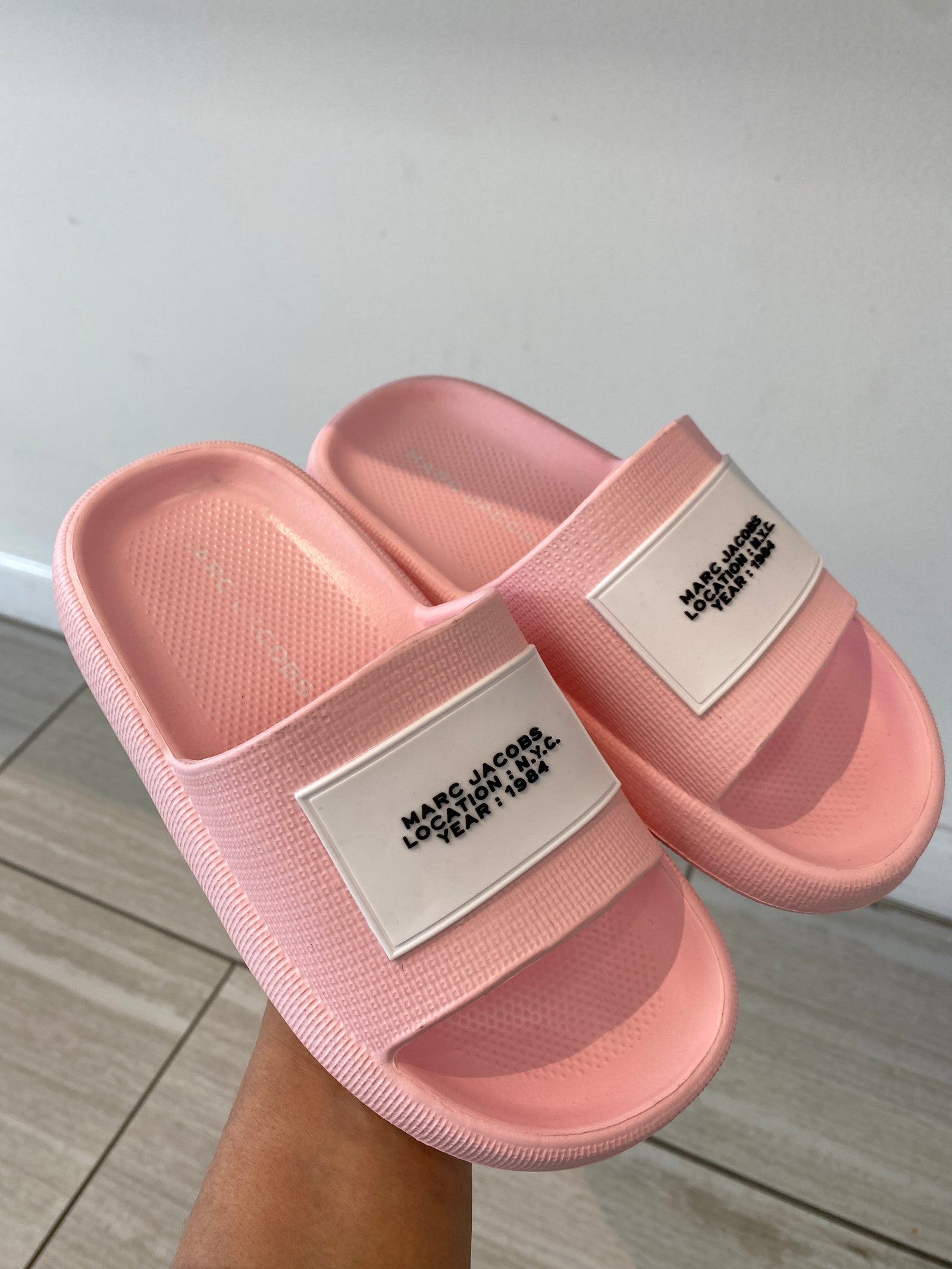 Marc Jacobs Rose Logo Slide-Tassel Children Shoes