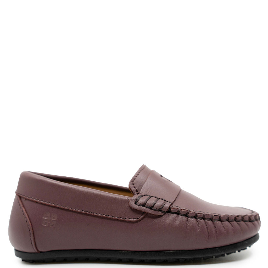 Porte Plumb Pink Heart Loafer-Tassel Children Shoes