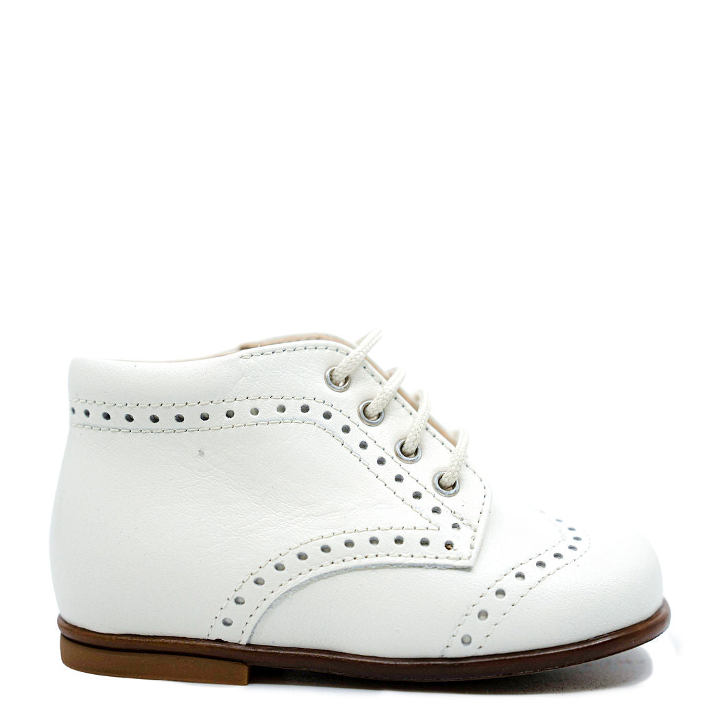 Beberlis Cream Wingtip Baby Bootie-Tassel Children Shoes