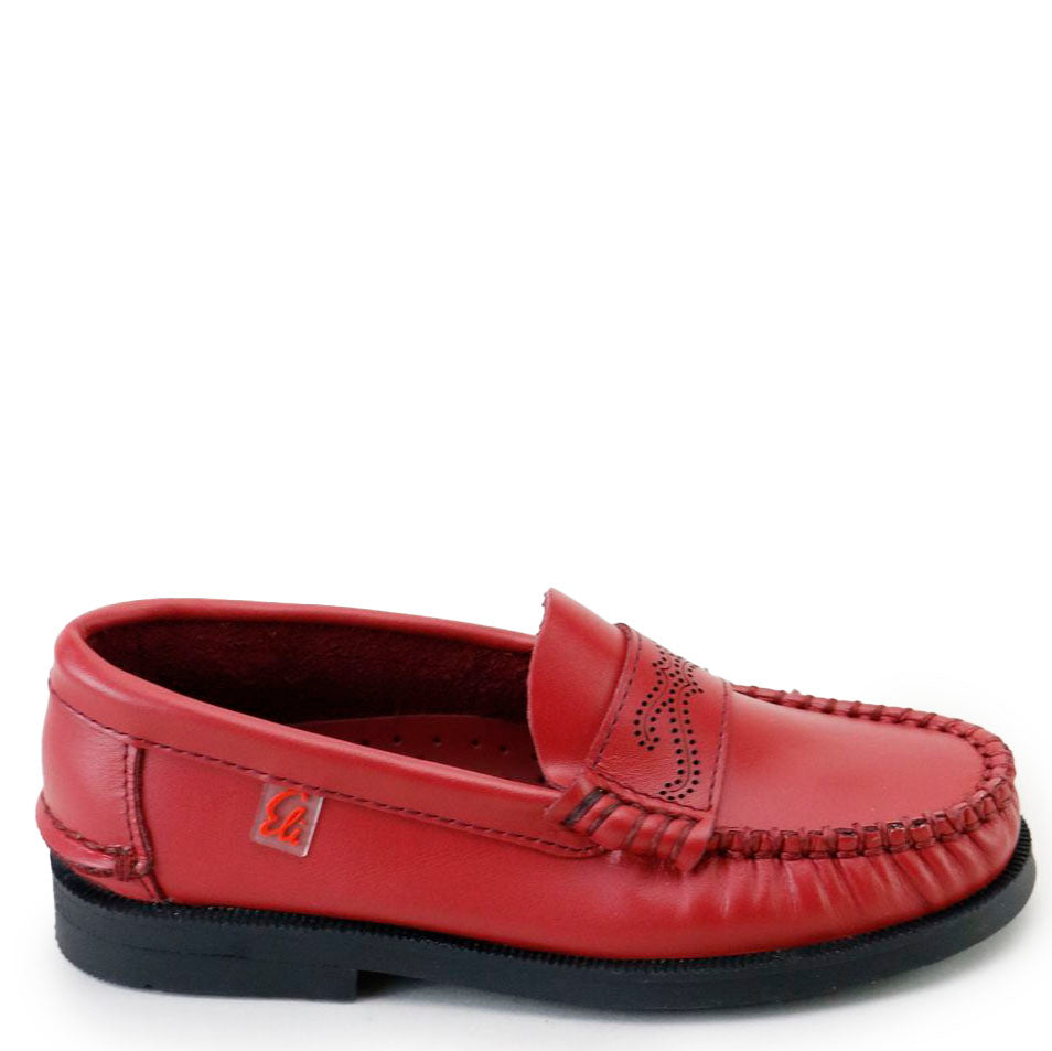 Papanatas Red Stamp Penny Loafer-Tassel Children Shoes