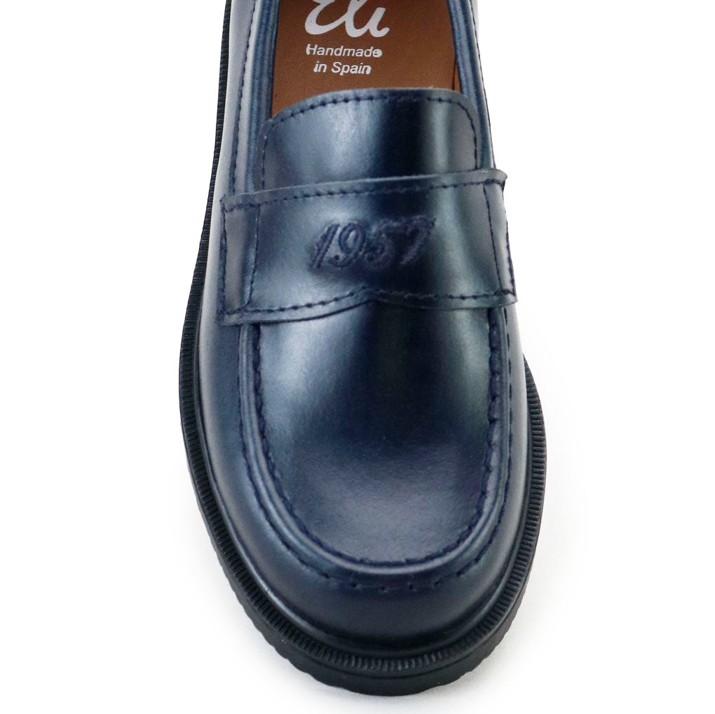 Papanatas Marine Leather 1957 Penny Loafer-Tassel Children Shoes