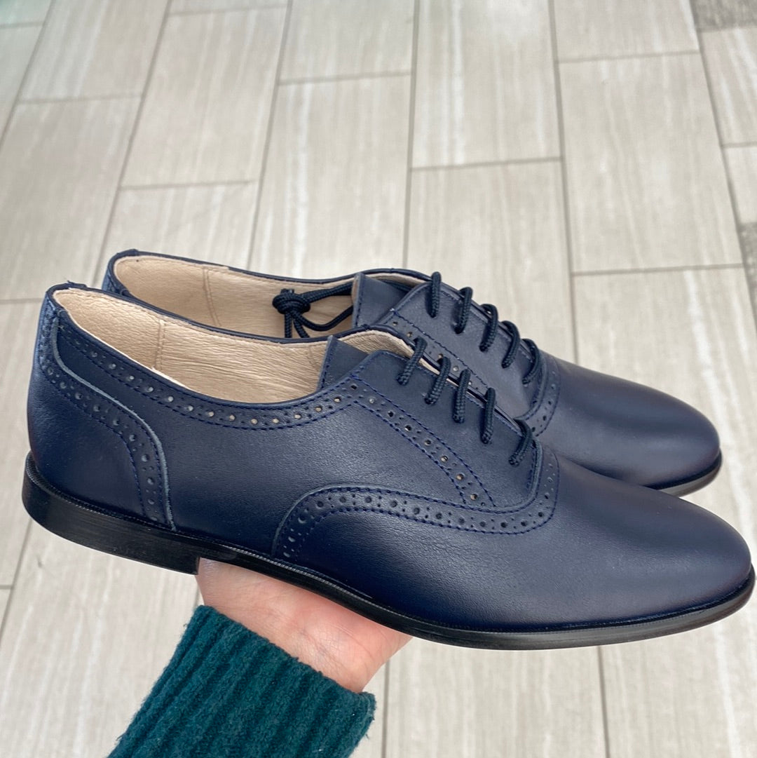 Spain+Co Navy Leather Dress Shoe - Tassel Children Shoes Spain+Co Navy Leather Dress Shoe - Tassel Children Shoes