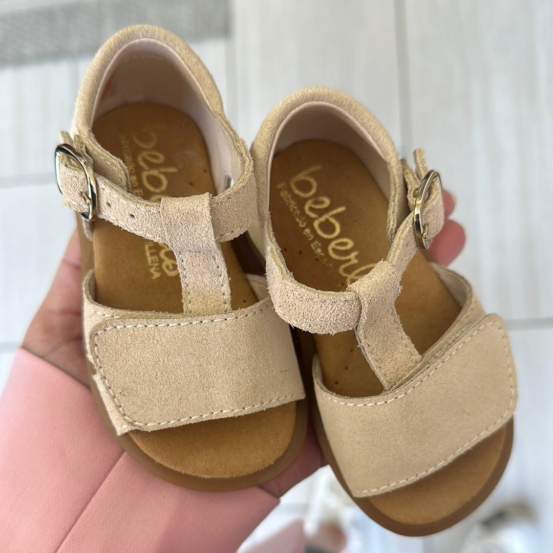 Beberlis Sand Nubuck Baby Sandal-Tassel Children Shoes