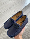 Porte Navy Black Penny Loafer-Tassel Children Shoes