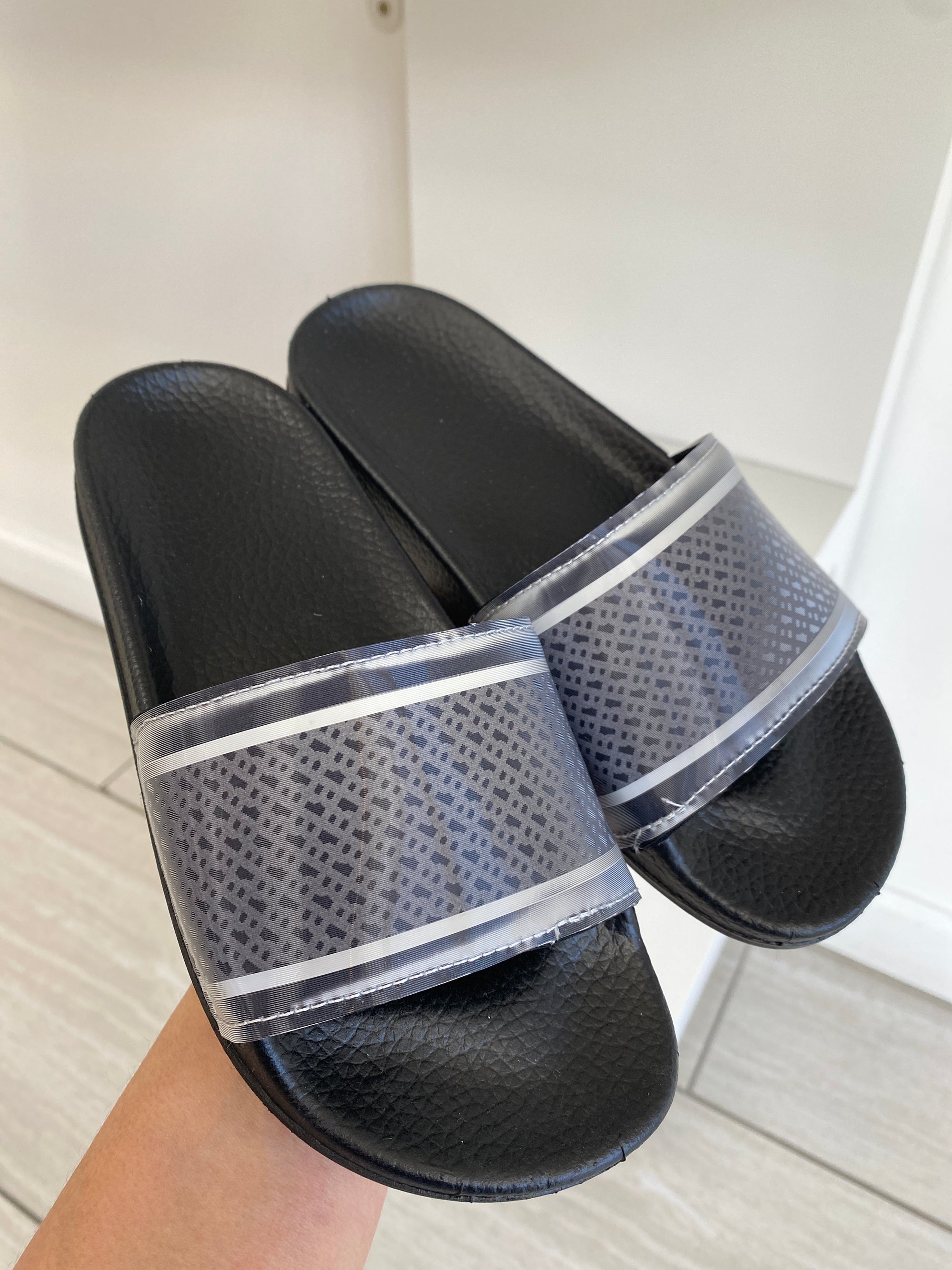 Hugo Boss Black Print Slide-Tassel Children Shoes