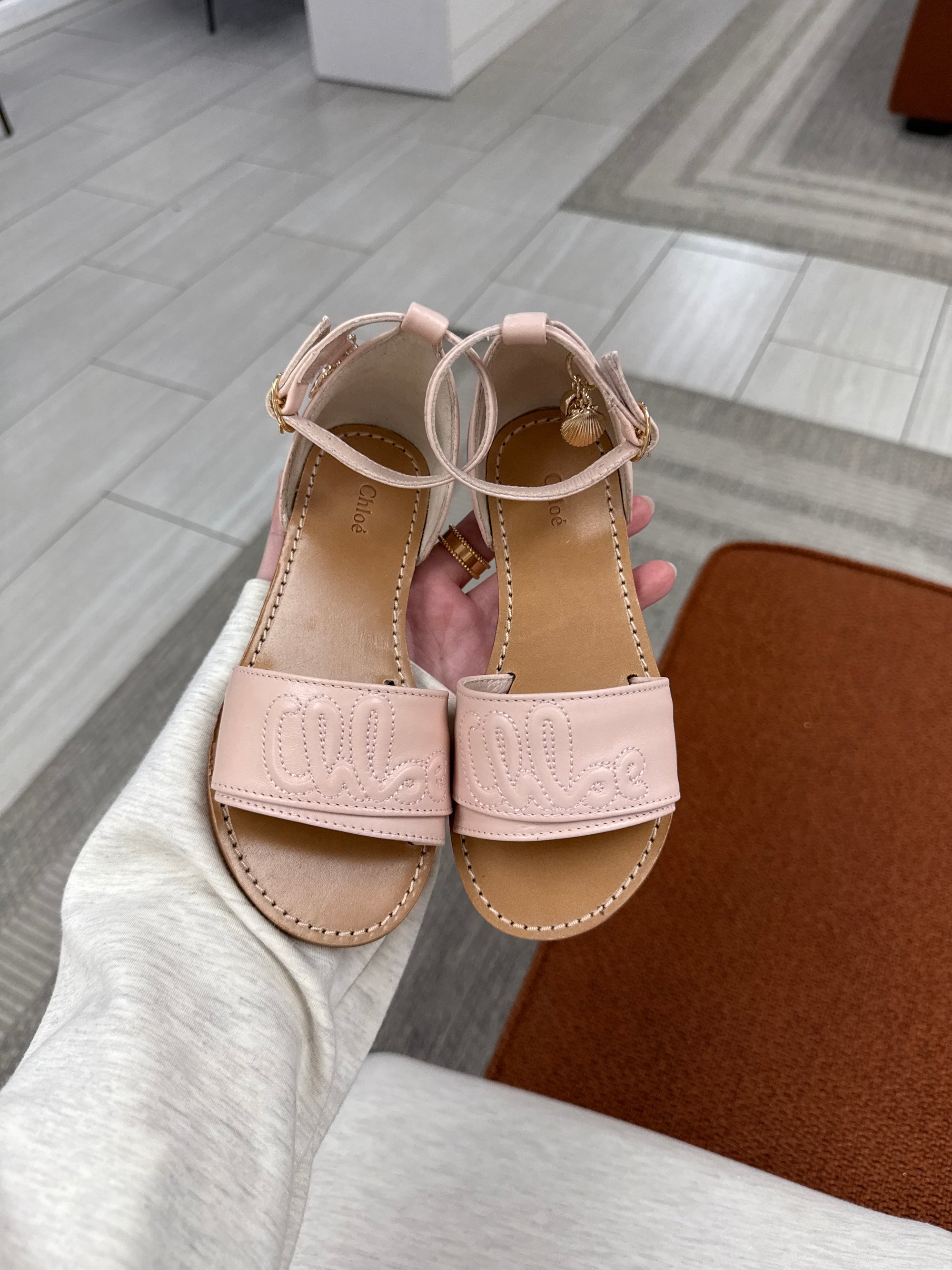Chloe Petal Pink Sandal-Tassel Children Shoes