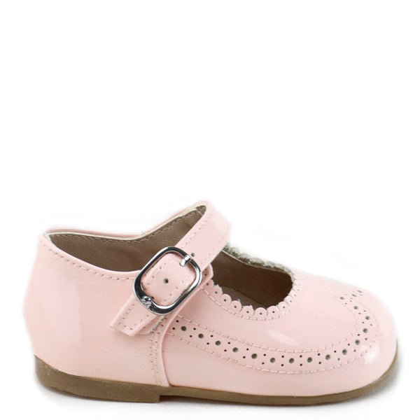 Papanatas Baby Pink Patent Wingtip Baby Shoe - Tassel Children Shoes