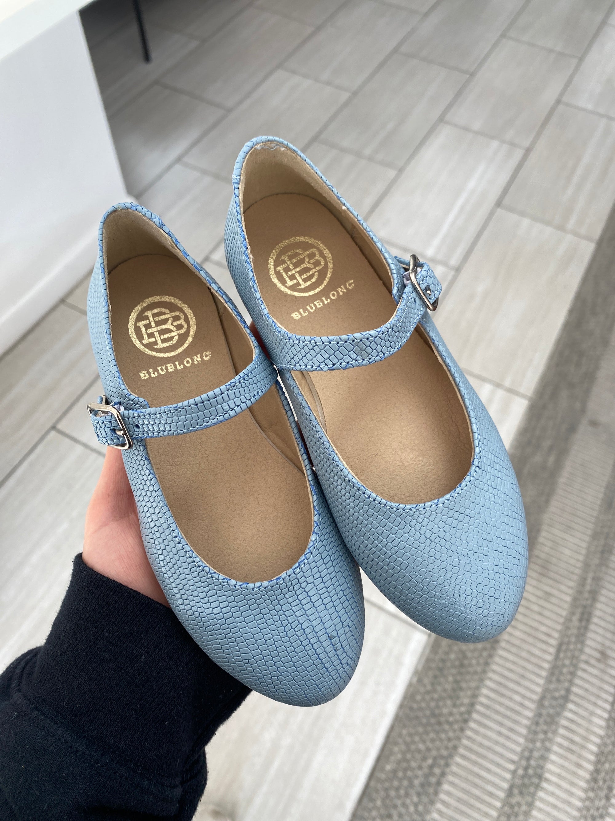 Blublonc Sky Croc Mary Jane-Tassel Children Shoes