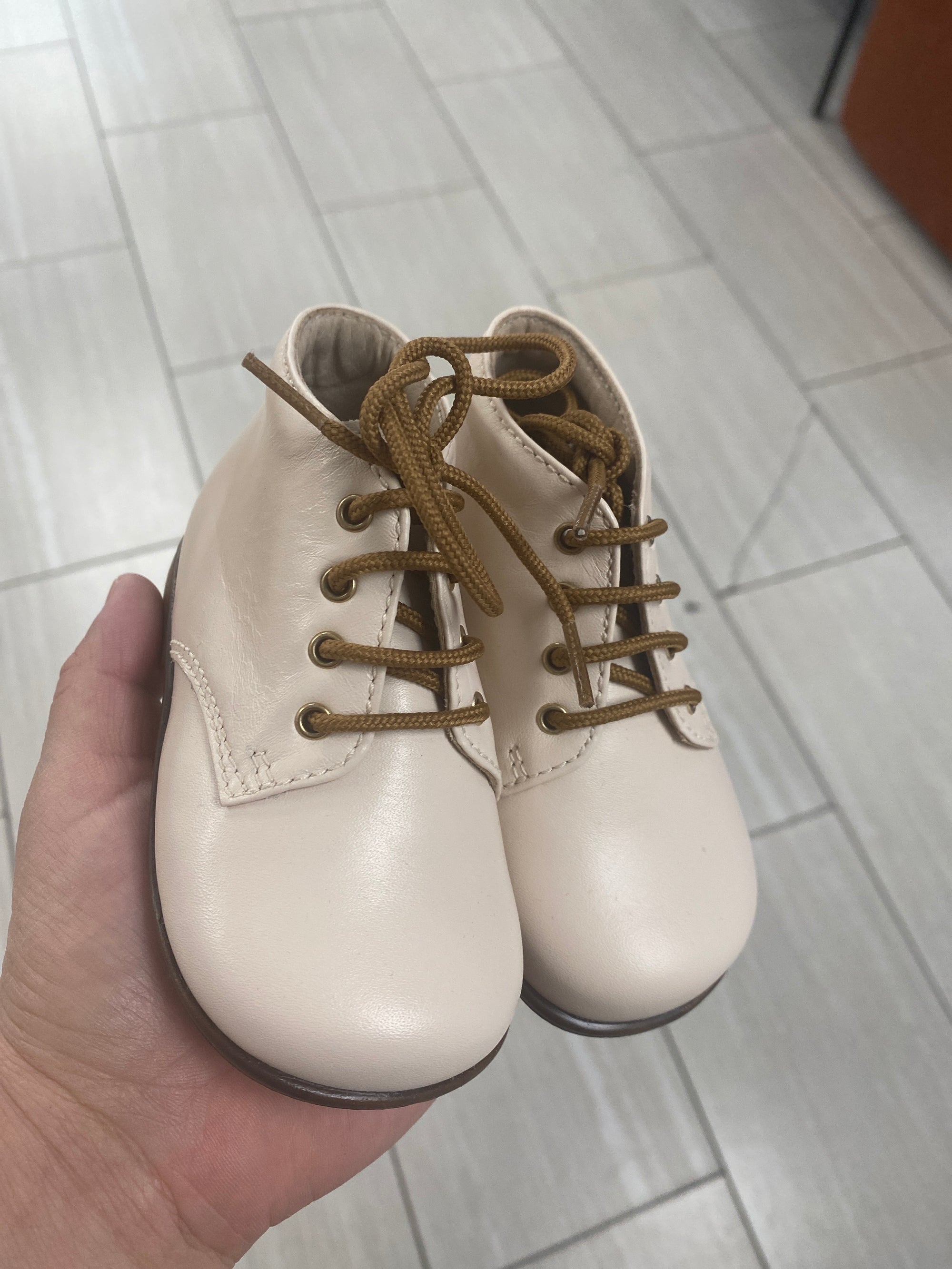 Beberlis Soft Cream Baby Lace Shoe-Tassel Children Shoes