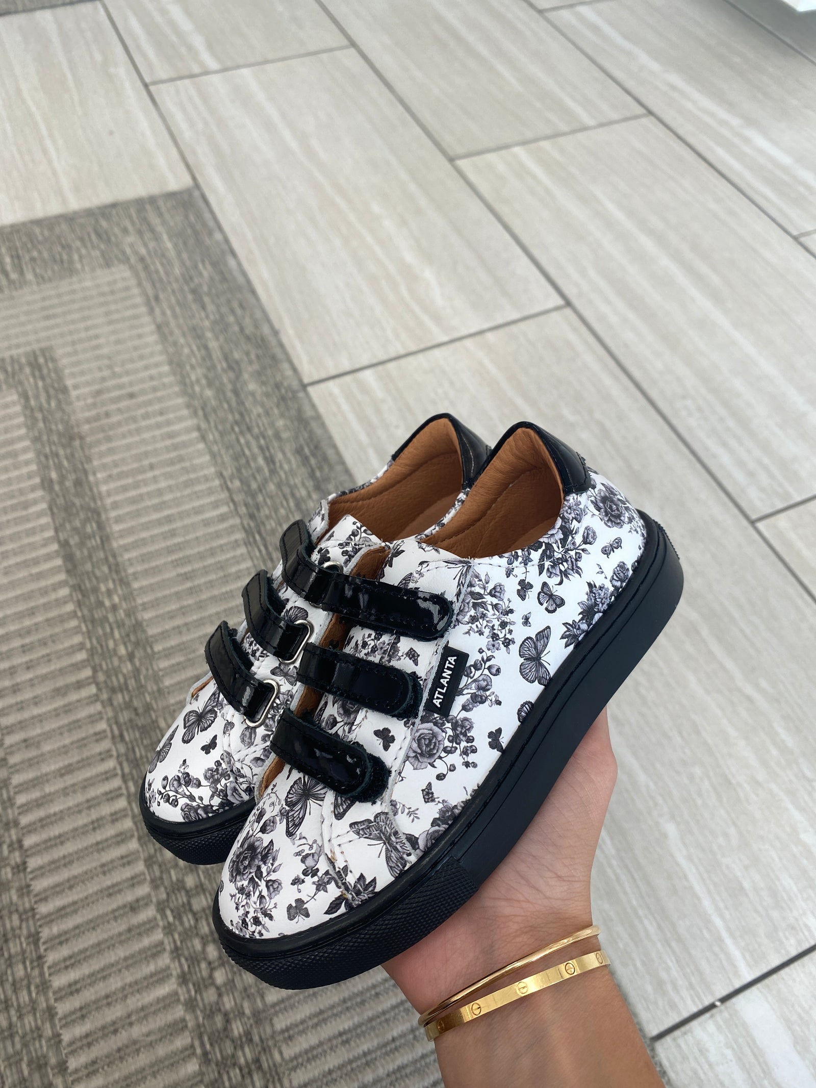 Atlanta Mocassin Butterfly Velcro Sneaker-Tassel Children Shoes