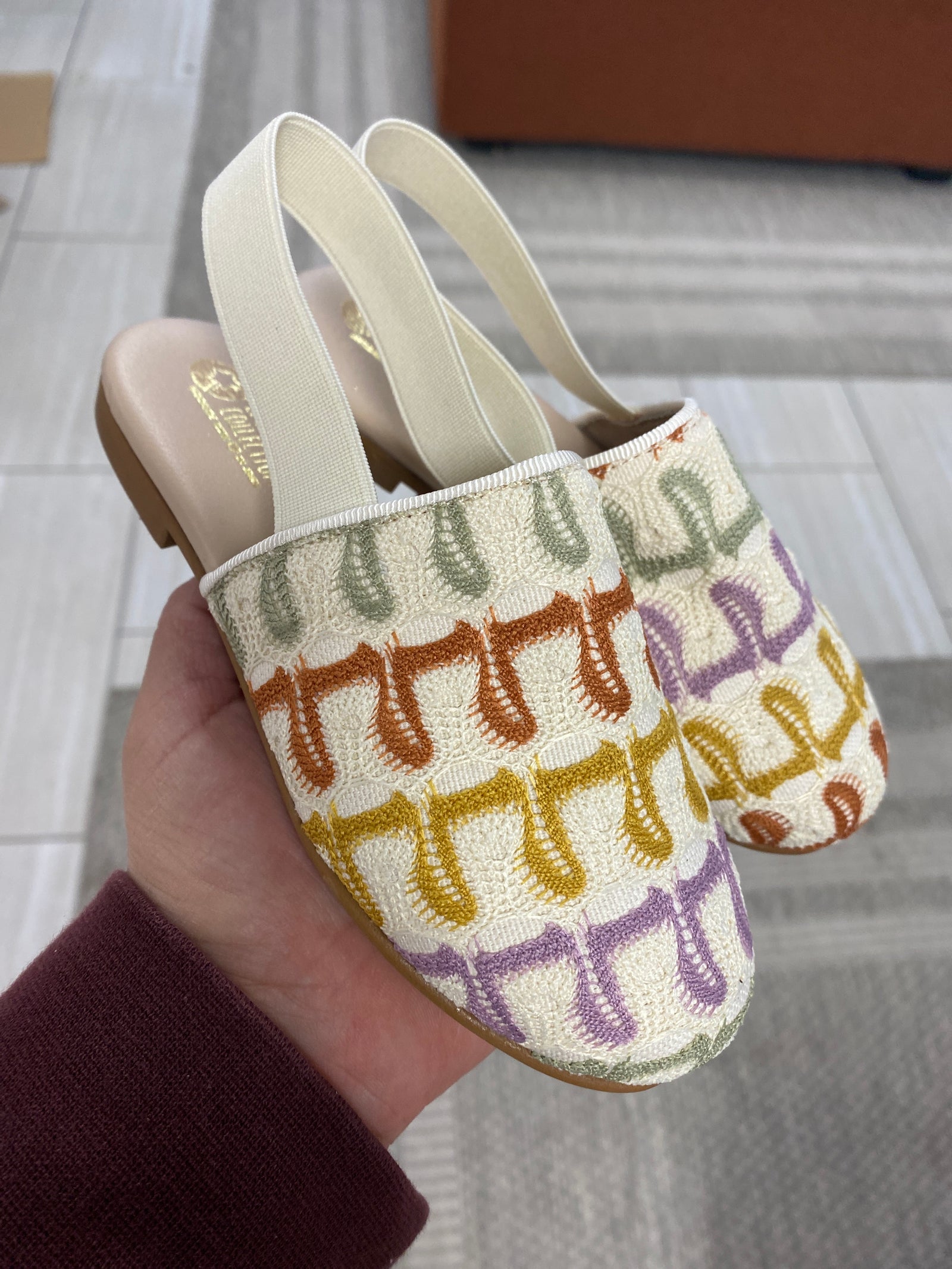 LMDI Missoni Crochet Mule-Tassel Children Shoes