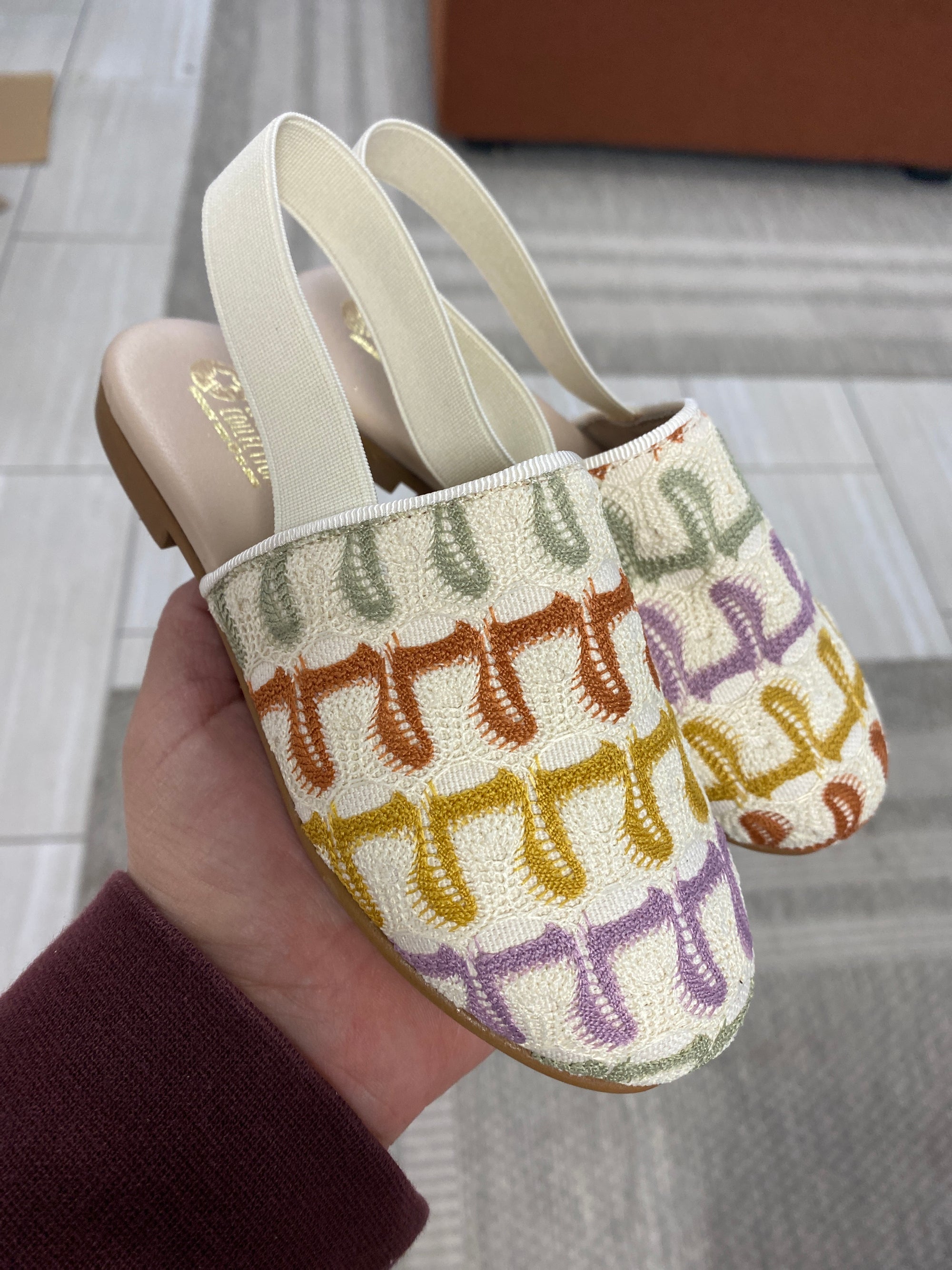LMDI Missoni Crochet Mule-Tassel Children Shoes