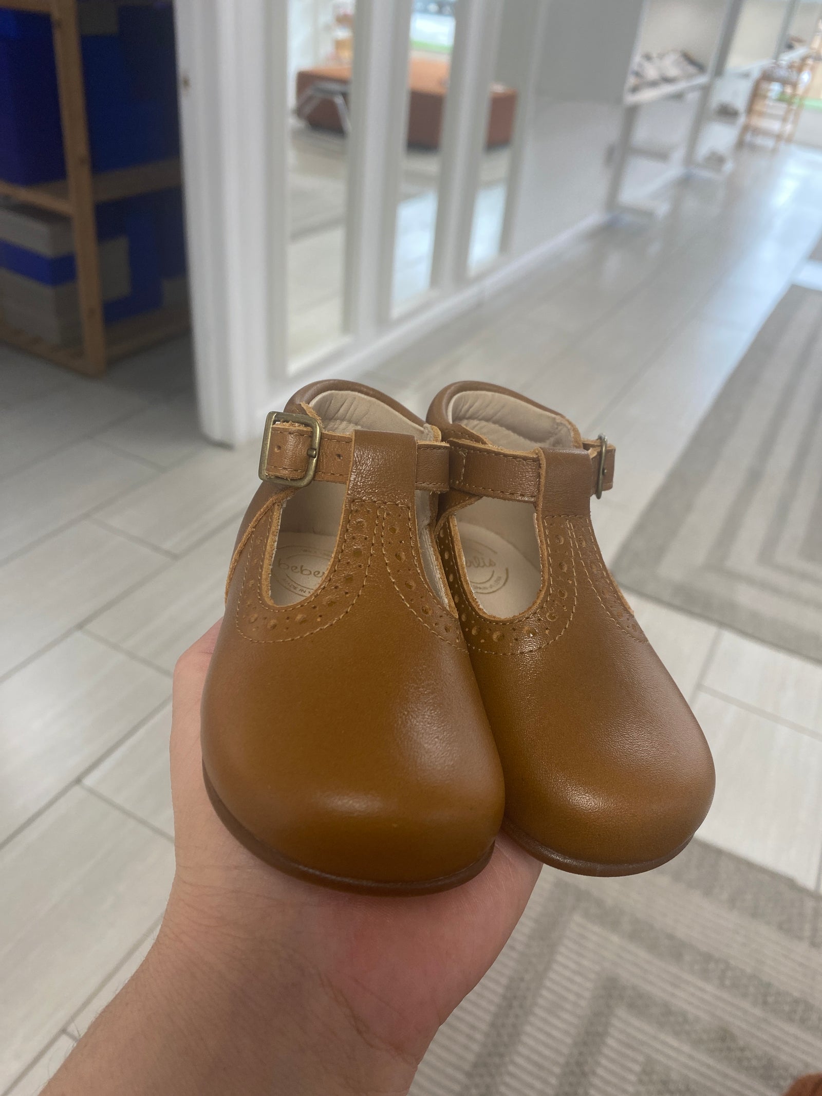 Beberlis Luggage T-Strap Baby Shoe-Tassel Children Shoes