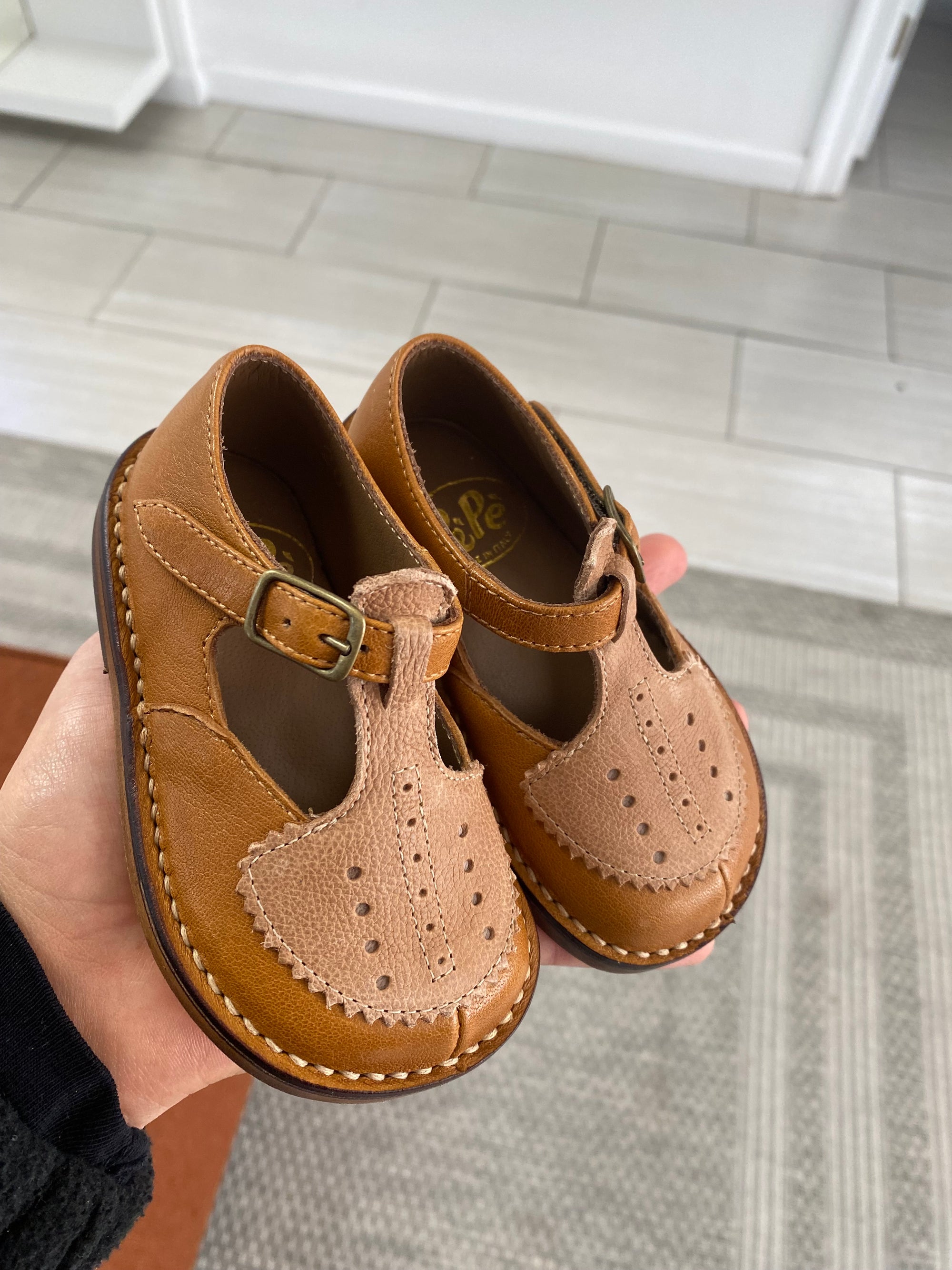 Pepe Vintage Brown Leather Shoe-Tassel Children Shoes