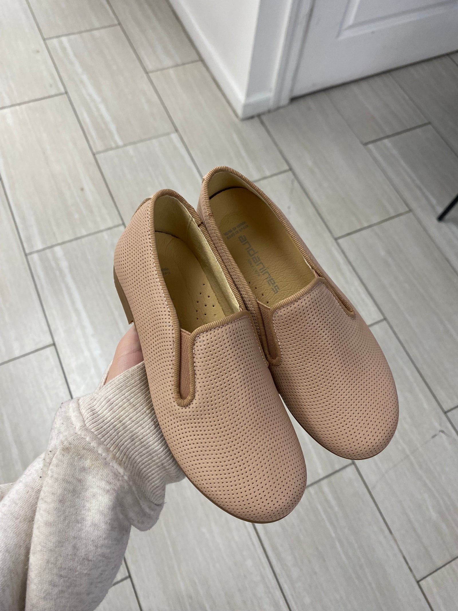 Andanines Coco Stamped Smoking Loafer-Tassel Children Shoes